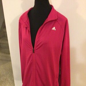 Pink Adidas jacket in X-large